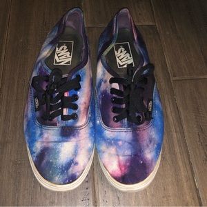 VANS LOW COSMIC GALAXY SHOES WOMEN’S SIZE 8